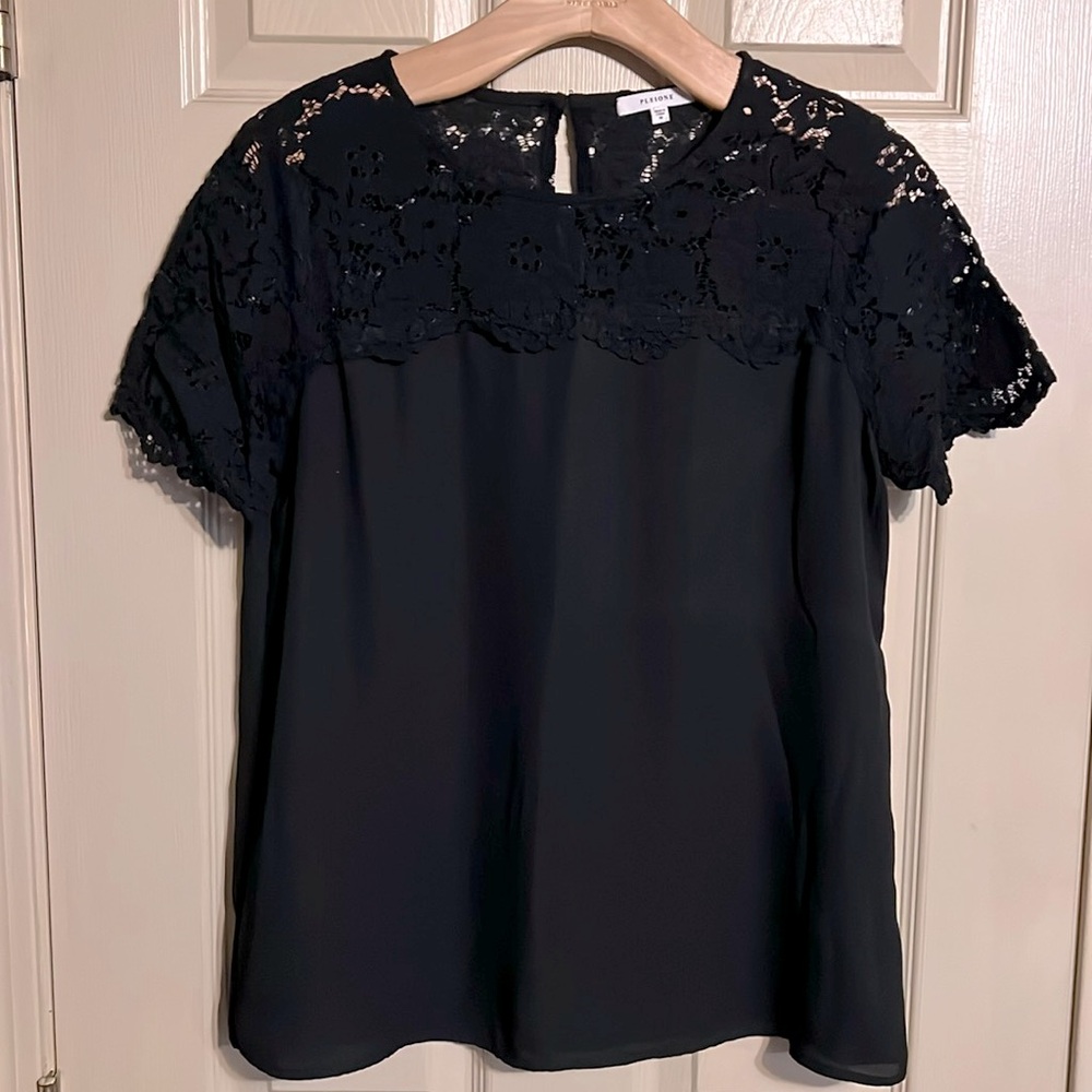 Pleione black blouse size M